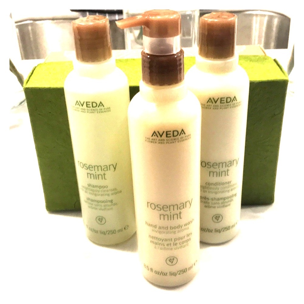 Aveda -Rosemary Mint- Full Size Trilogy -brand new
